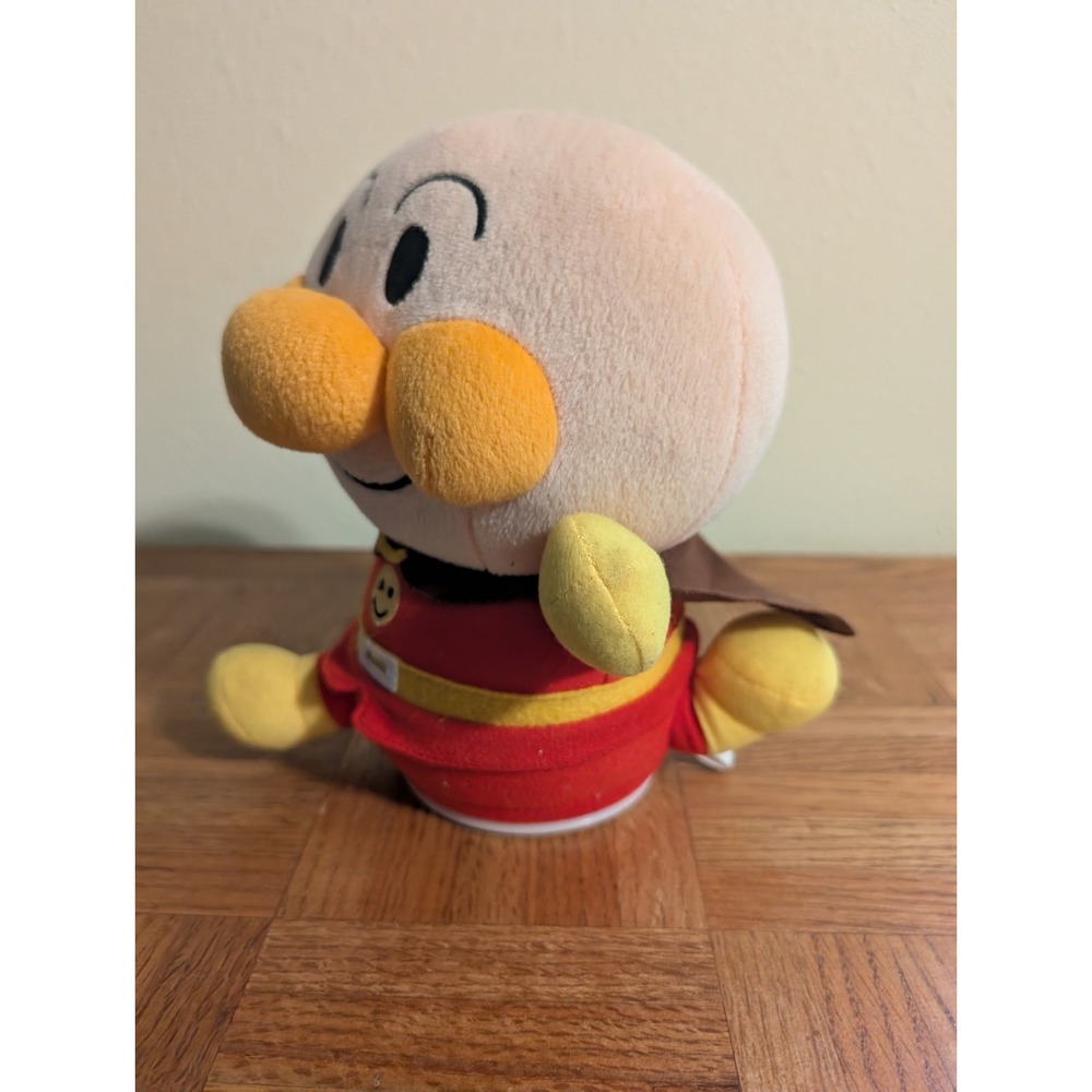 Sega Anime‎ Anpanman Plush Electronic Toy 8" Rolls Around And Makes Sound